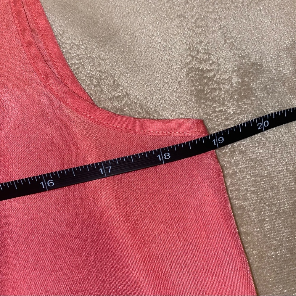 Daniel Cremieux Salmon Scalloped Sleeveless Blouse Size M - Picture 3 of 8